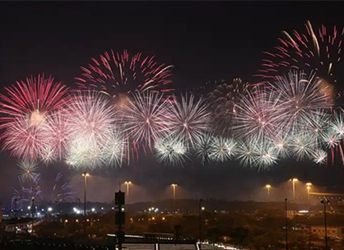 平阴县焰火晚会